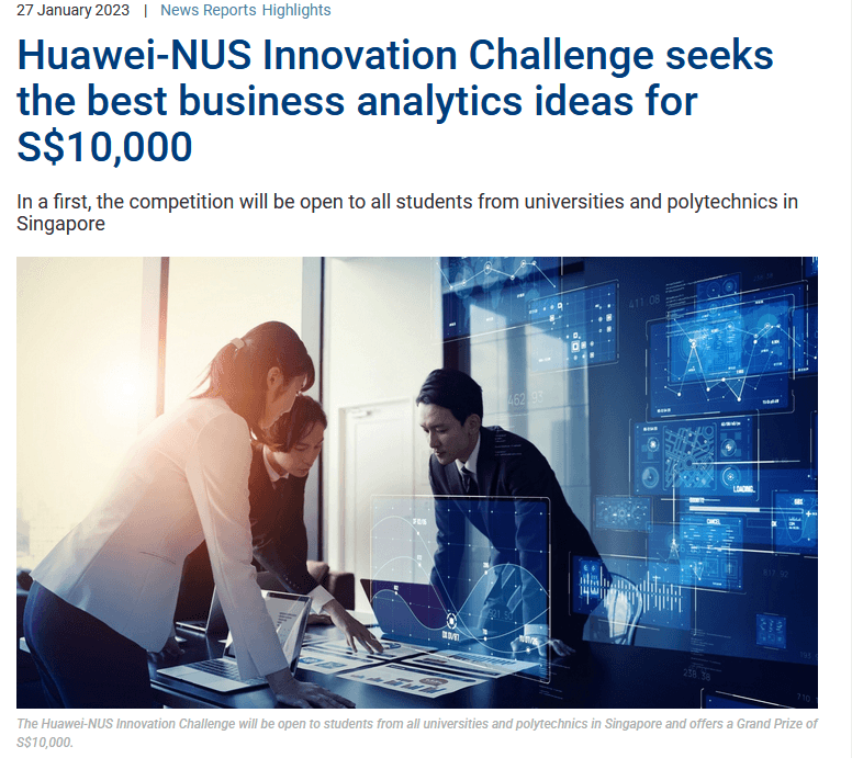 Huawei–NUS Innovation Challenge 2023