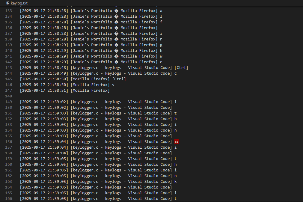 Keylogs
